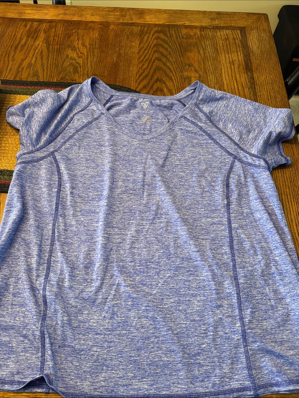Livi Active Heathered Periwinkle Short Sleeve Tee